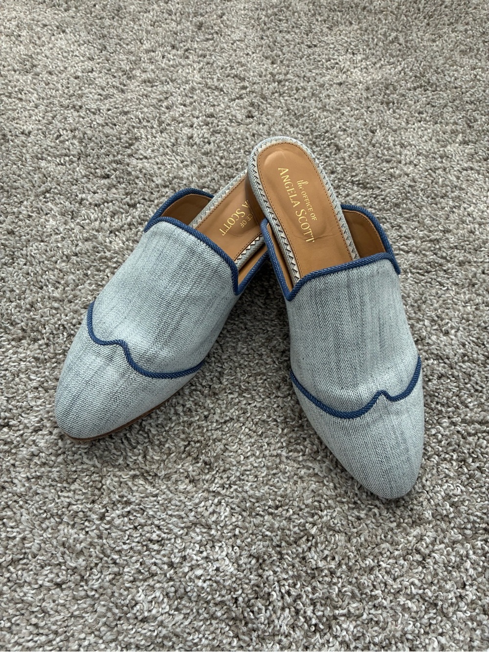 The Office of Angela Scott Miss Adelaide Women's Washed Denim Mule